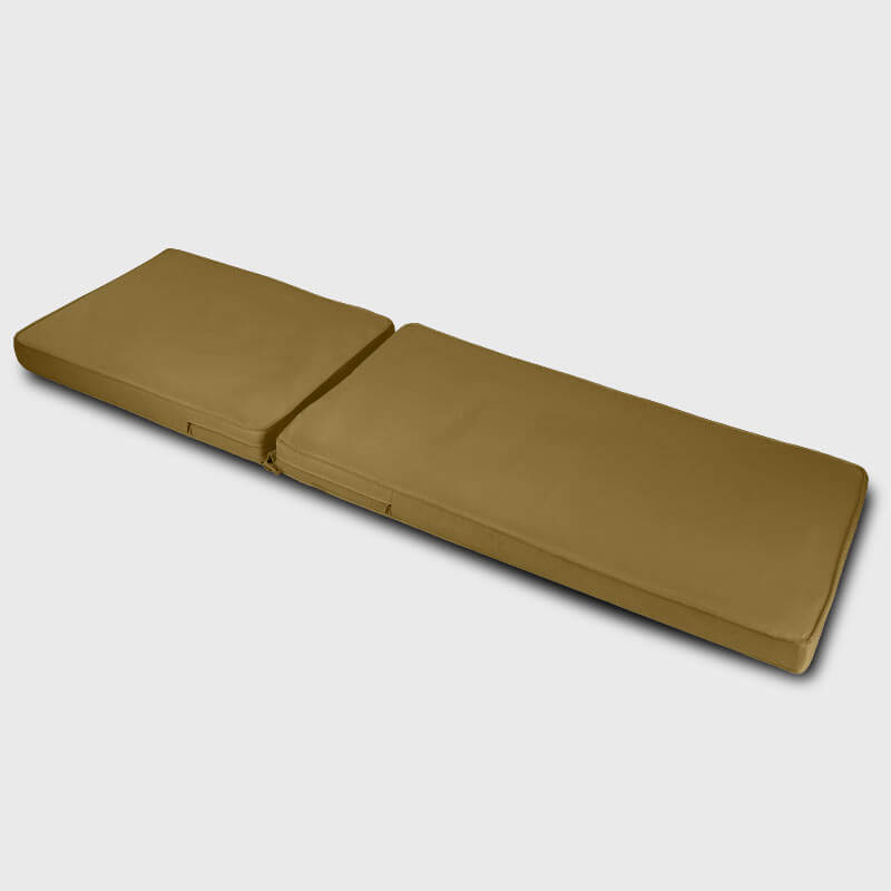 Khaki Outdoor Waterproof Chaise Lounge Cushion is used in patio chaise lounge chair | Rulaer cushion