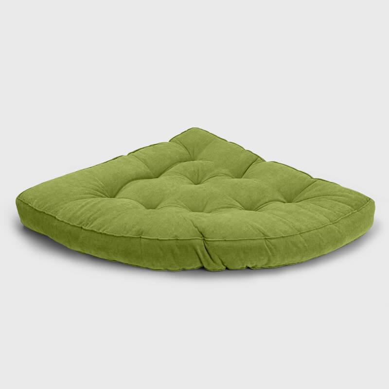 Grassy green Large Reading Nook Floor Cushion can be placed on the corner | Rulaer