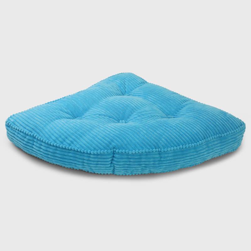 Light blue Bedroom Corner Large Floor Cushion is put on your bedroom floor | Rulaer