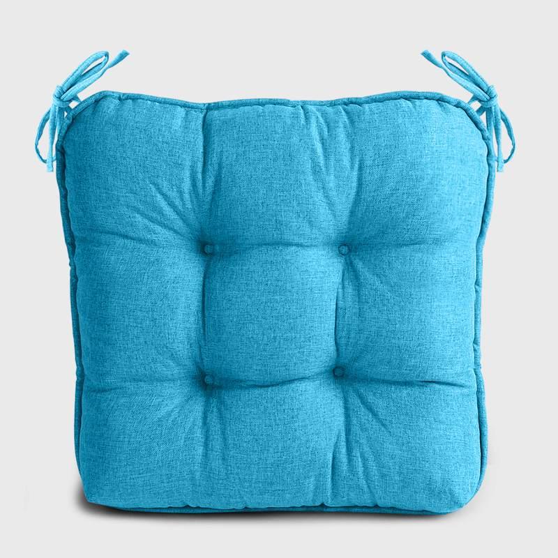 Light blue Dinette Chair Cushions with Ties | Rulaer