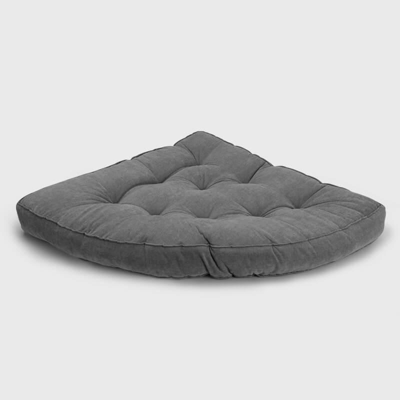 Light gray Large Reading Nook Floor Cushion can be placed on the corner | Rulaer