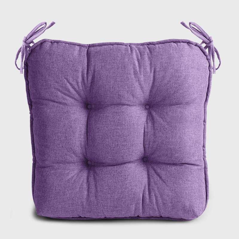 Light purple Dinette Chair Cushions with Ties | Rulaer