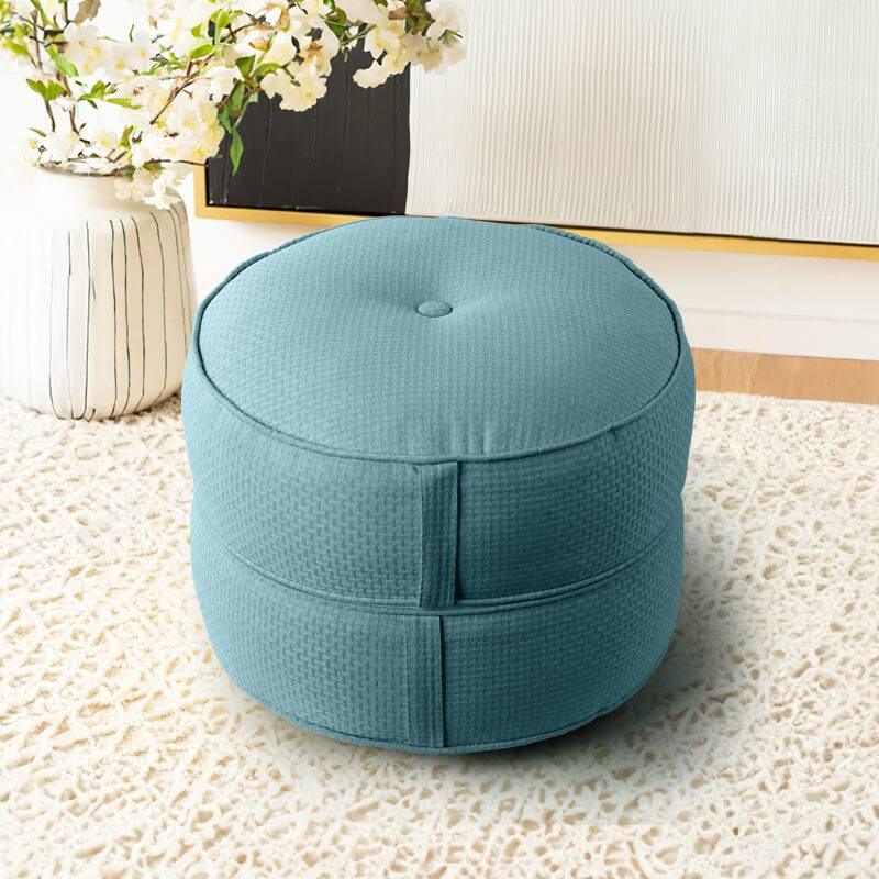 Living Room Round Pouf Ottoman could be placed on your home or patio | Rulaer