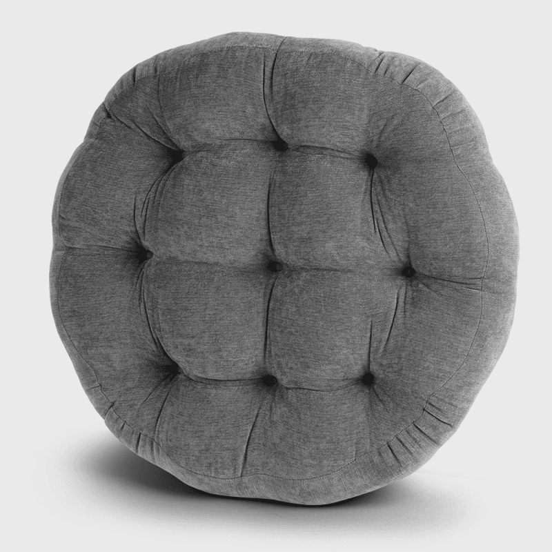 Office Round Floor Cushion with Light gray color could be used in your living room floor, office floor, reading room floor, resting room floor, lawn pillow, etc. | Rulaercushion