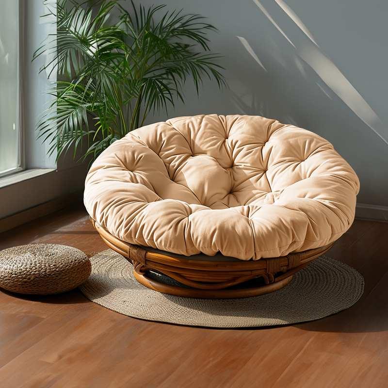Outdoor Papasan Seat Cushion could be placed in bedroom | Rulaer