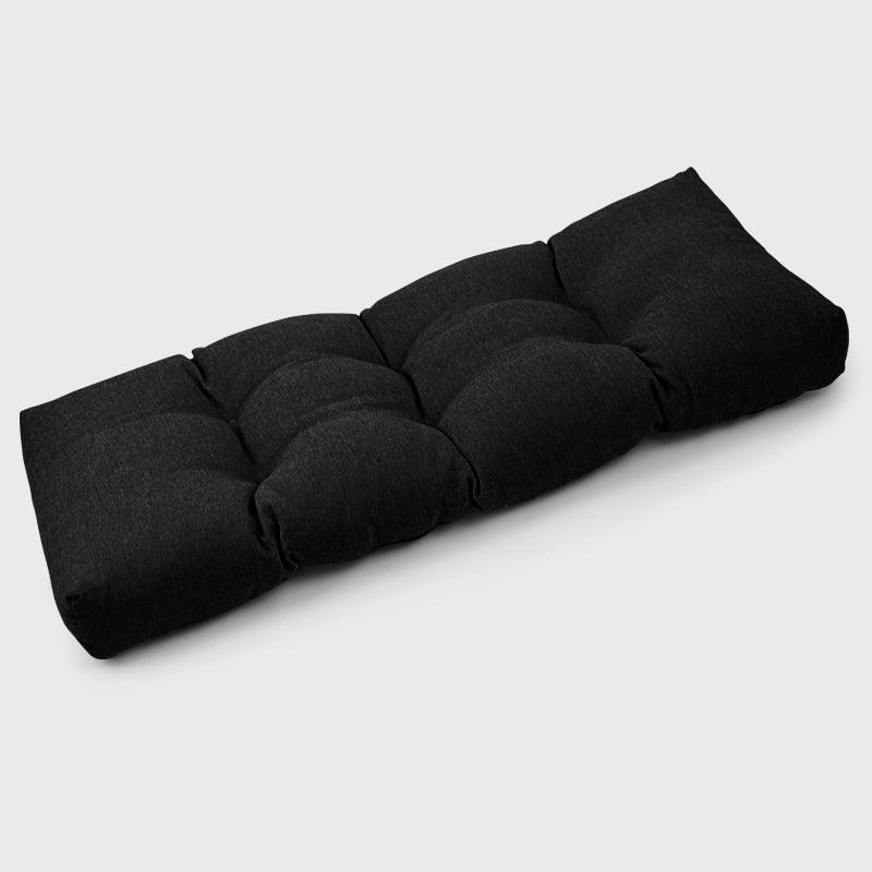 Outdoor Tufted Swing Cushion with Black Color is a beautiful and comfortable decor for your garden swing. | Rulaercushion