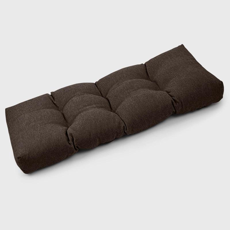 Outdoor Tufted Swing Cushion with Dark Brown Color is a beautiful and comfortable decor for your garden swing. | Rulaercushion