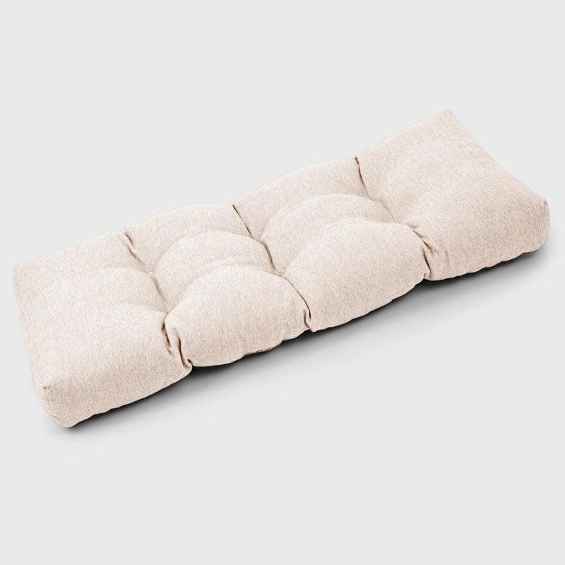 Outdoor Tufted Swing Cushion with Ivory Color is a beautiful and comfortable decor for your garden swing. | Rulaercushion