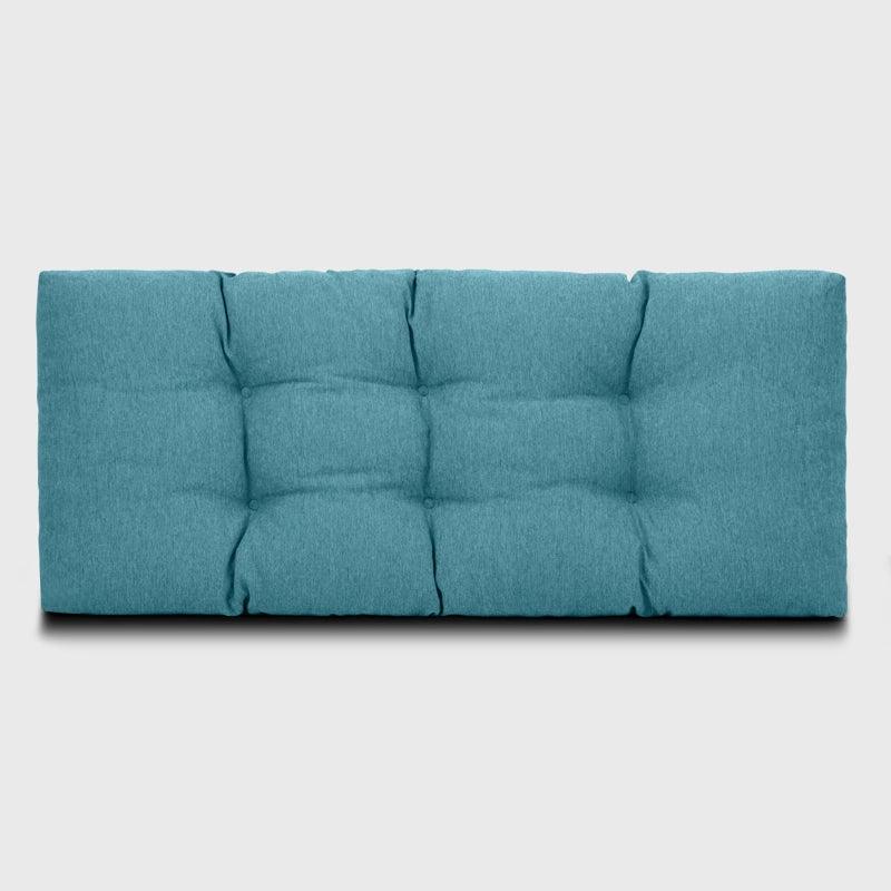 Outdoor Tufted Swing Cushion with Lake blue Color is a beautiful and comfortable decor for your garden swing. | Rulaercushion