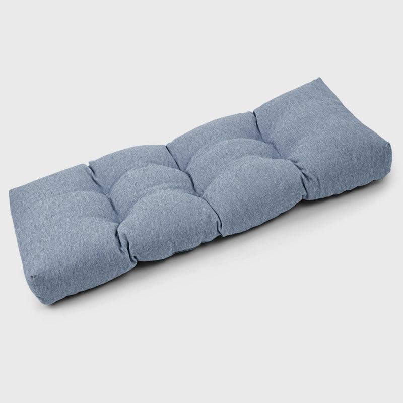 Outdoor Tufted Swing Cushion with Light gray Color is a beautiful and comfortable decor for your garden swing. | Rulaercushion