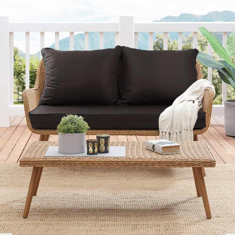 Outdoor Waterproof Loveseat Cushions could be placed on patio sofa chairs | Rulaer