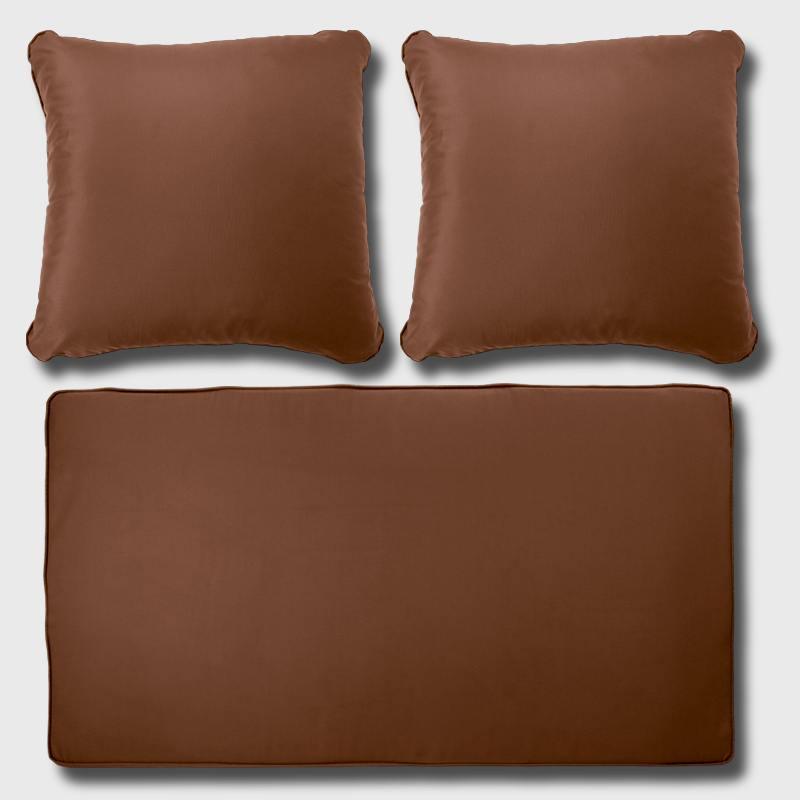 Outdoor Waterproof Loveseat Cushions is consisted of 2 back cushions and 1 bench seat cushion | Rulaer