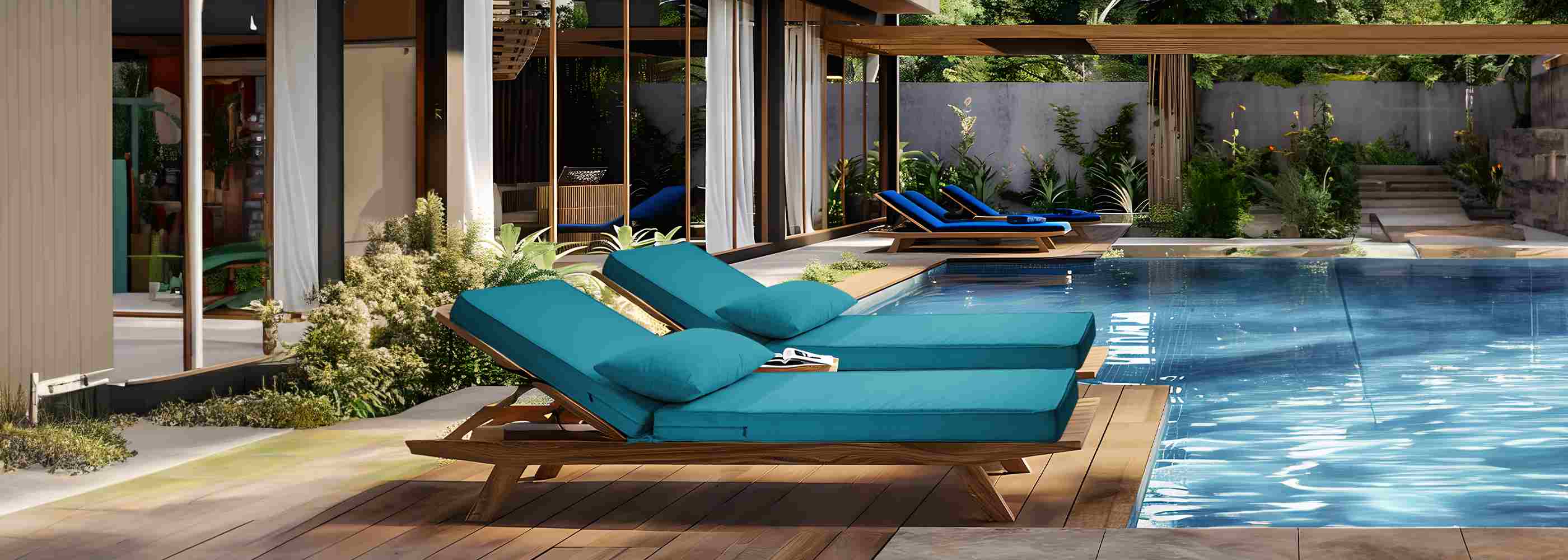 Outdoor Waterproof Chaise Lounge Cushion can provide a comfortable and stylish seating option as you relax by the pool. It offers both functionality and durability, allowing you to enjoy your poolside lounging experience to the fullest | Rulaer