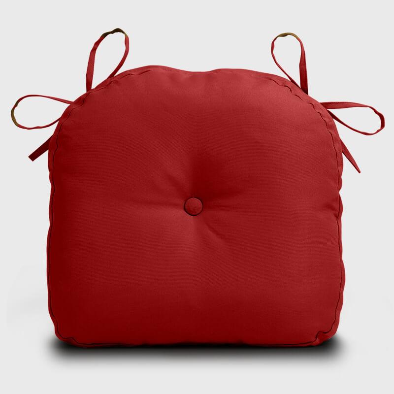 Patio U Shape Chair Cushions with Red color are elegant outdoor furniture decors | Rulaer