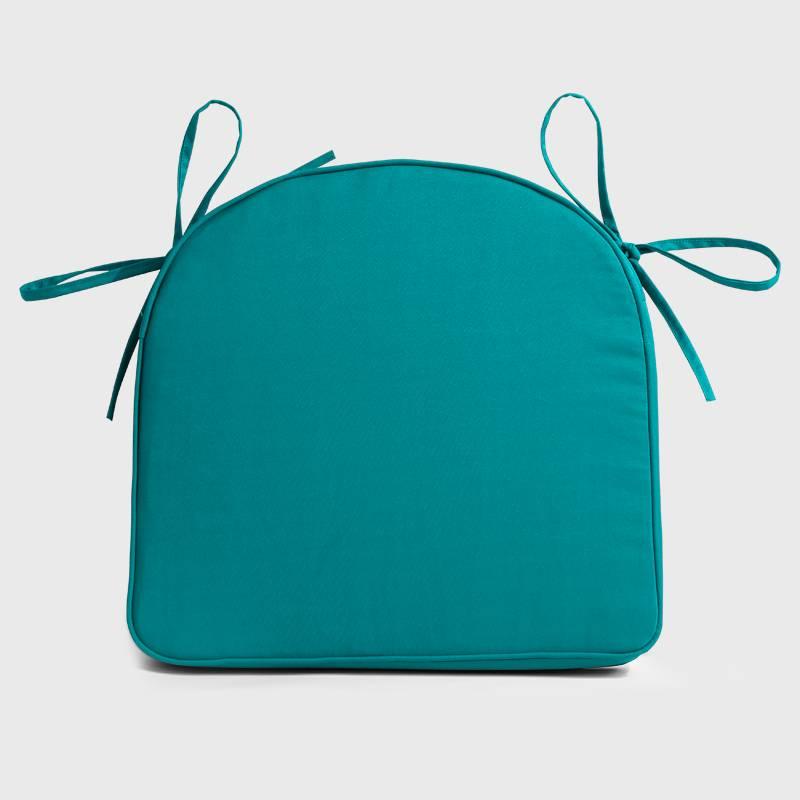 Peacock blue Backyard U Shape Chair Cushion is well matched with your outdoor furniture | Rulaer