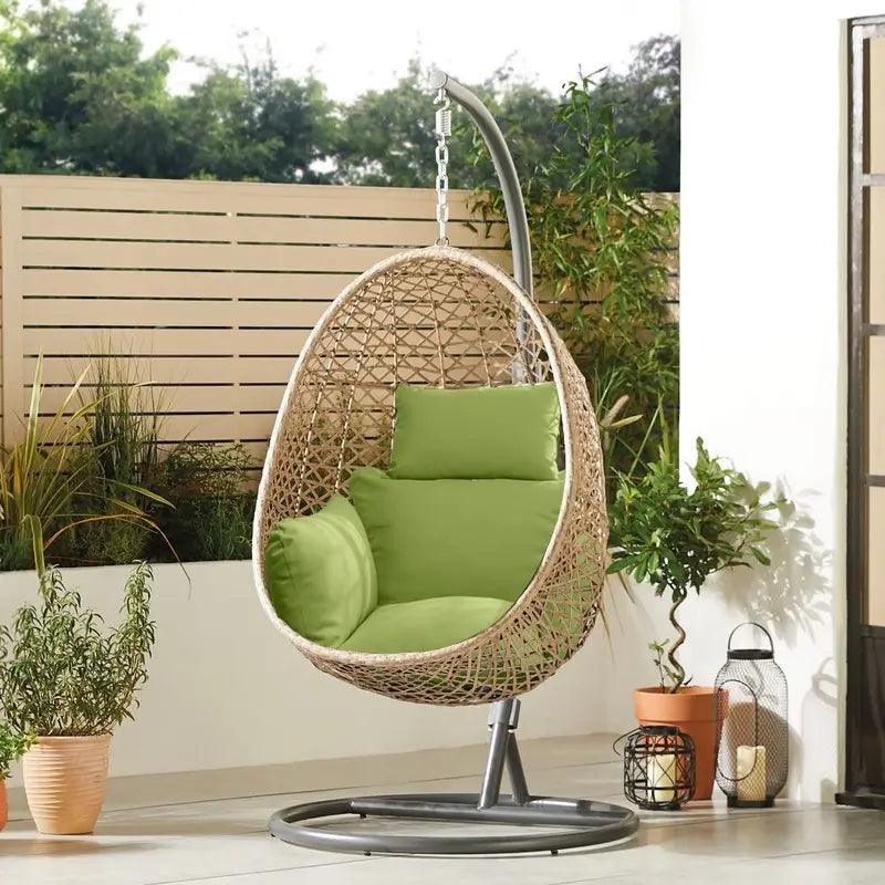 Place the Outdoor Hanging Basket Egg Chair Cushion on your patio or deck, creating a cozy and inviting seating area | Rulaercushion