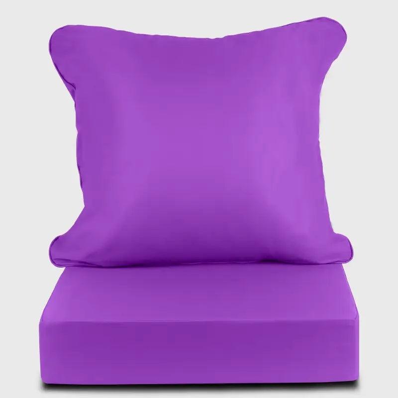 Purple outdoor seat discount cushions