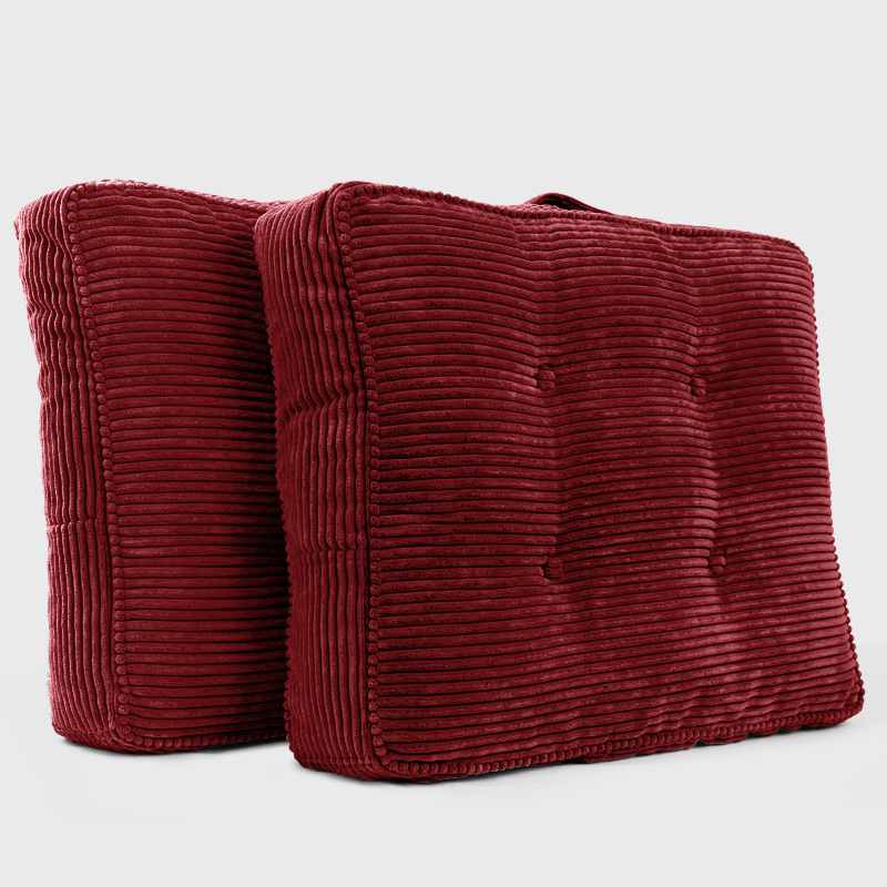 Red Bedroom Headboard Pillows provide support for your back and head while sitting up in bed | Rulaer