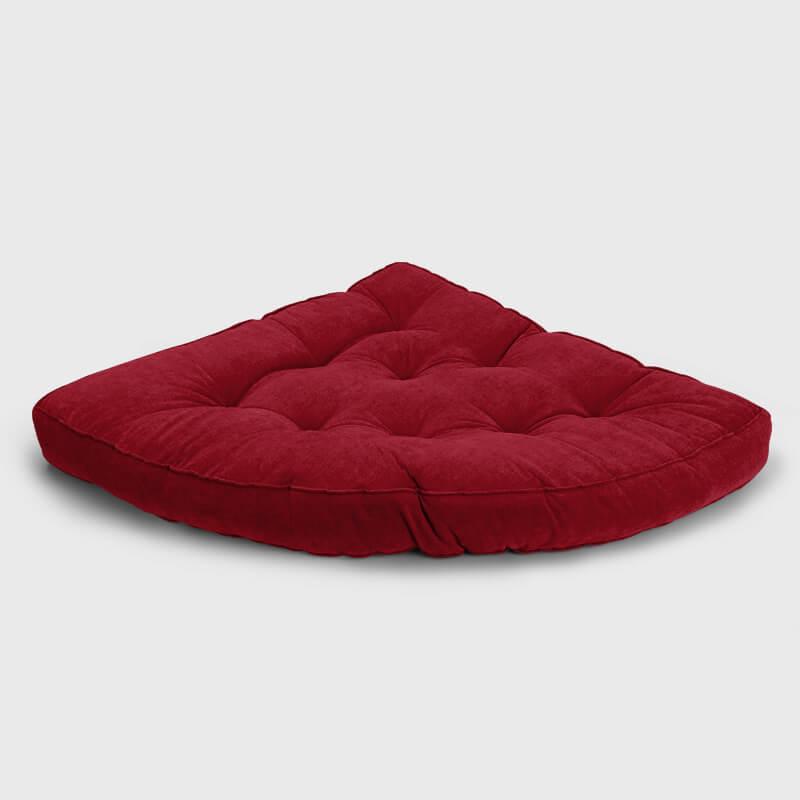 Red Large Reading Nook Floor Cushion can be placed on the corner | Rulaer