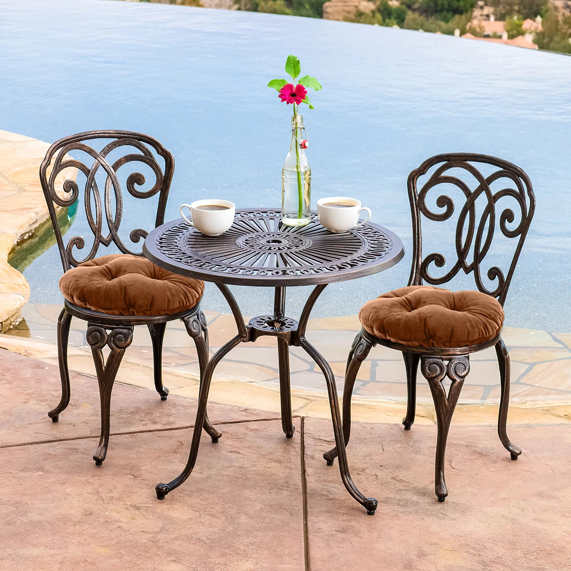 Round Bistro Chair Cushion