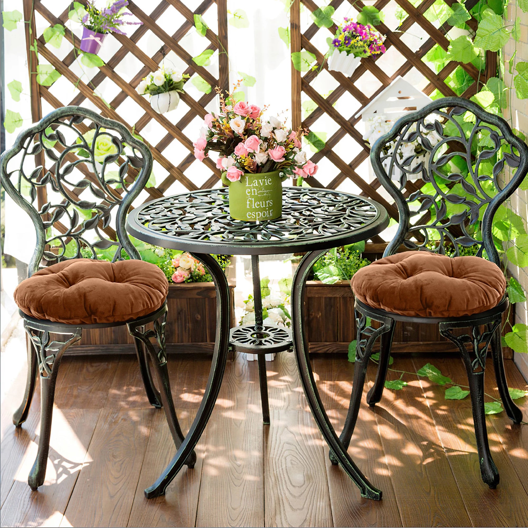 Round Bistro Chair Cushion