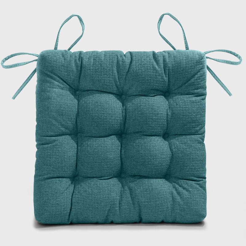 Teal Tufted Chair Cushions For Kitchen Chairs | Rulaer