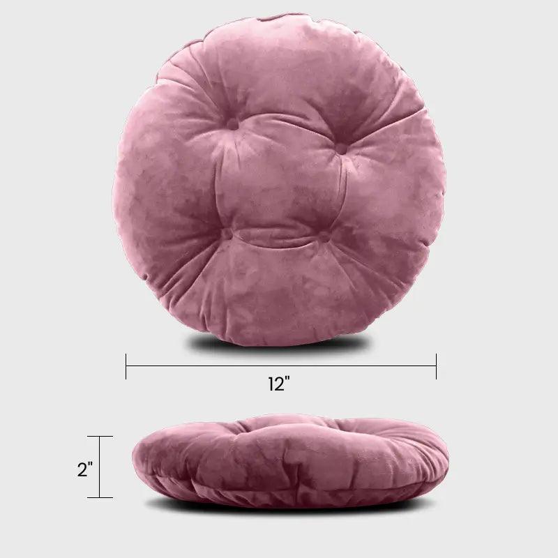 The Round Bistro Chair Cushion with pink color has many size could be choose on, fit most home furniture | Rulaercushion