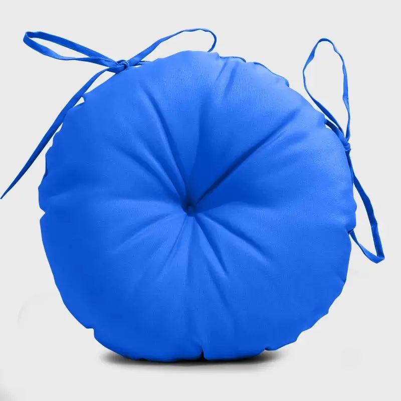 Patio Round Bar Stool Cushion with Blue Color has fashion appearance and soft touch, suitable for the bar stools. | Rulaercushion