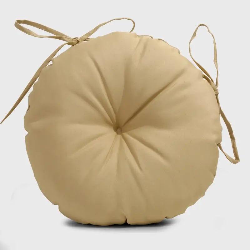 Patio Round Bar Stool Cushion with Khaki Color has fashion appearance and soft touch, suitable for the bar stools. | Rulaercushion