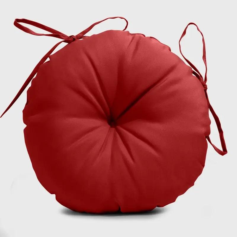 Patio Round Bar Stool Cushion with Red Color has fashion appearance and soft touch, suitable for the bar stools. | Rulaercushion