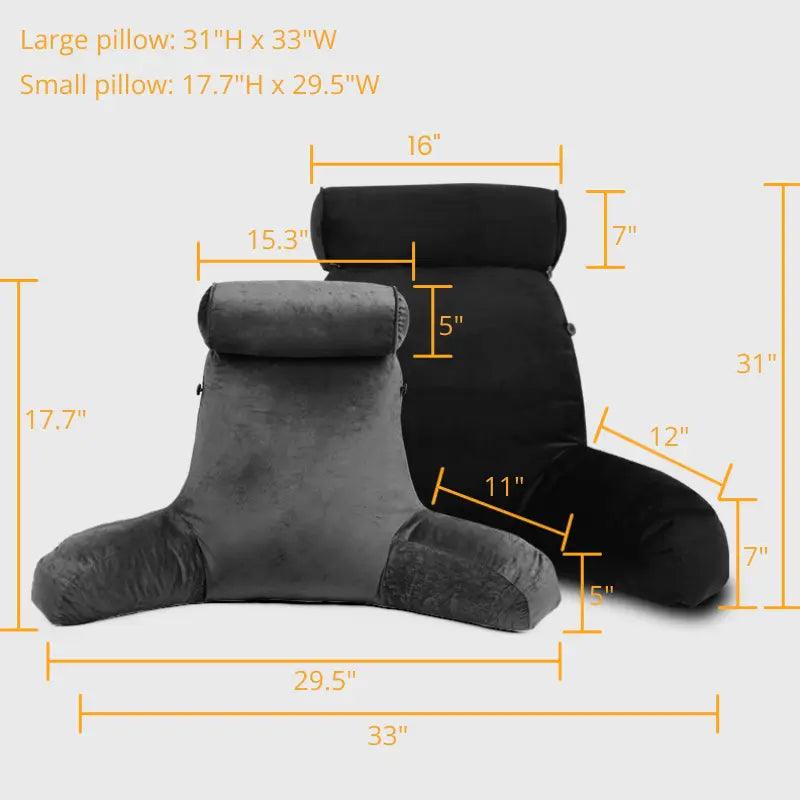  Bed Rest Reading Pillows have two sizes to fit your living room or bedroom scene | Rulaercushion