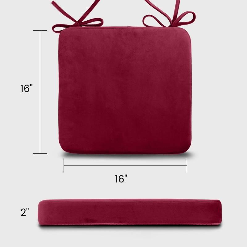 The size of Kitchen Velvet Chair Cushions | Rulaer