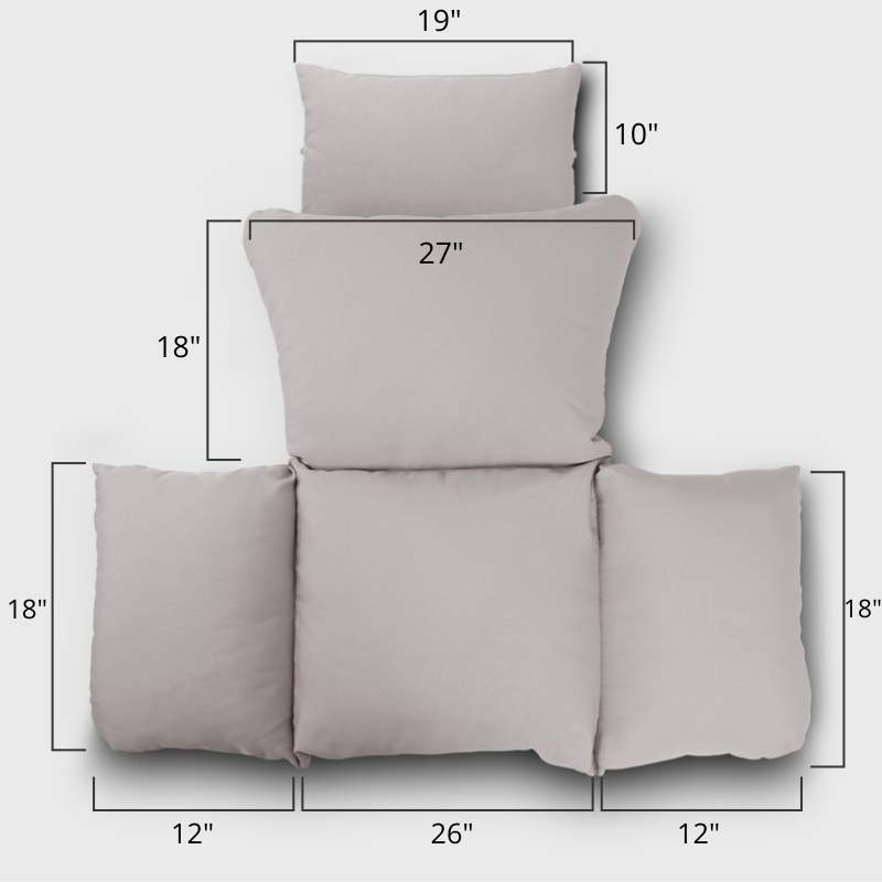 Rulaer® Outdoor Hanging Basket Egg Chair Cushion - Rulaer