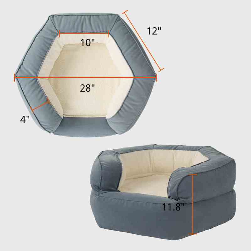 The size of Small pet bed with sides | Rulaer