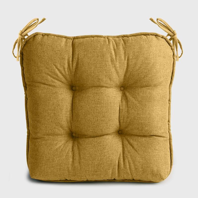 Turmeric Dinette Chair Cushions with Ties | Rulaer