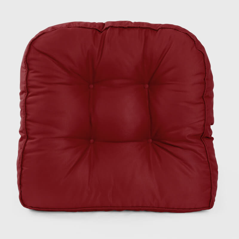 Two Red Piece of Garden Waterproof Chair Cushions are waterproof and durable | Rulaer