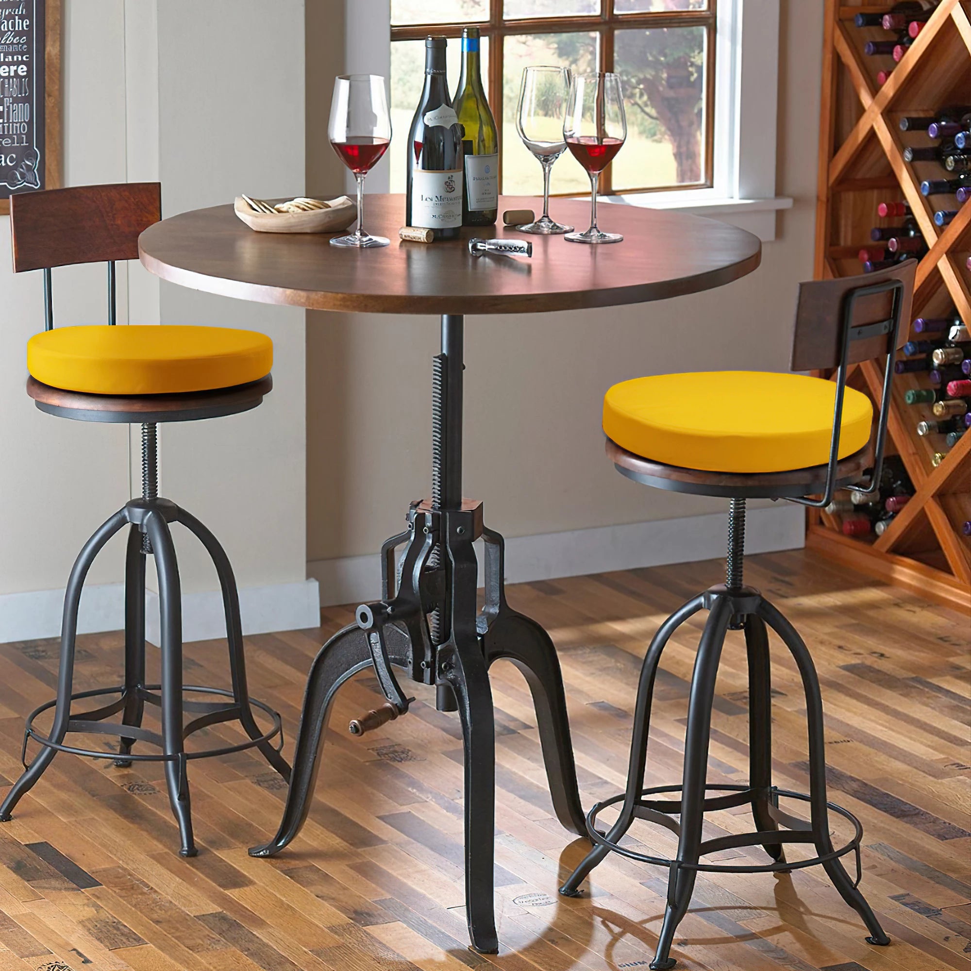 Rulaer® Waterproof Bistro Round Chair Cushion With Ties - Rulaer