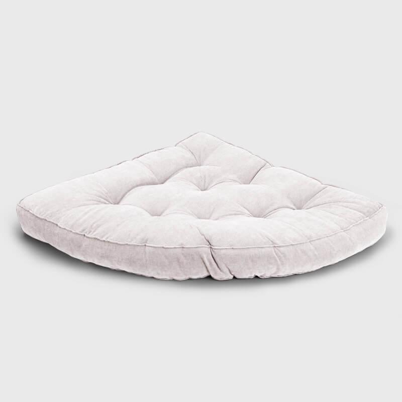 White Large Reading Nook Floor Cushion can be placed on the corner | Rulaer