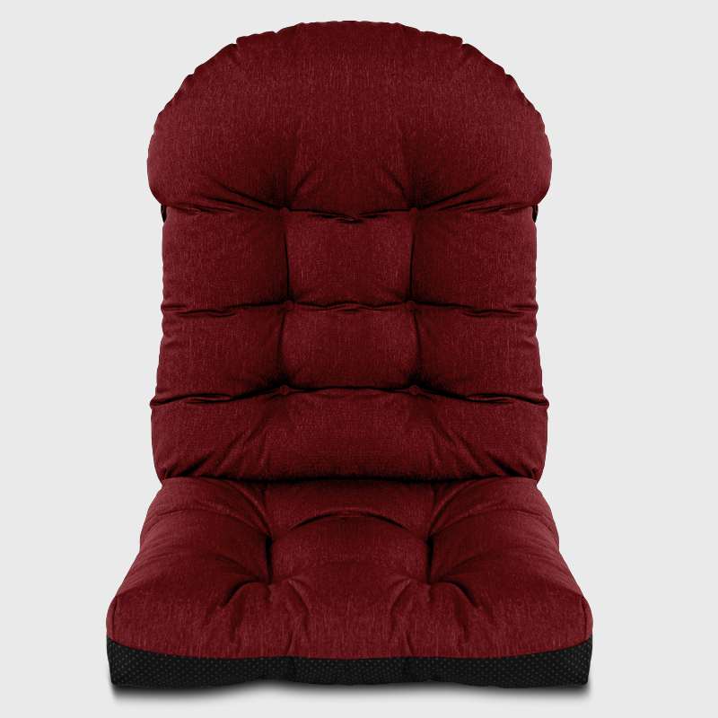 Wine Indoor Tufted High Back Chair Cushion provides a soft seating choice-Rulaer cushion