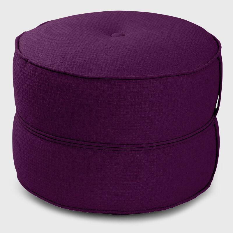 Wine Living Room Round Pouf Ottoman | Rulaer
