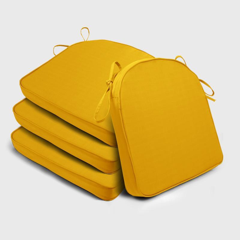 Yellow Backyard U Shape Chair Cushion | Rulaer