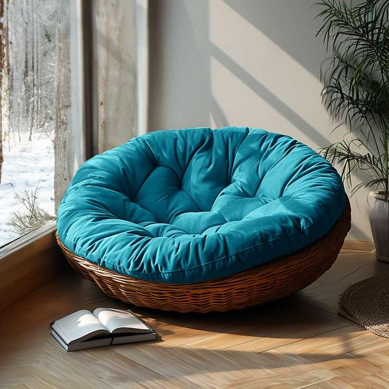 You could enjoy a book  with Outdoor Papasan Seat Cushion | Rulaer