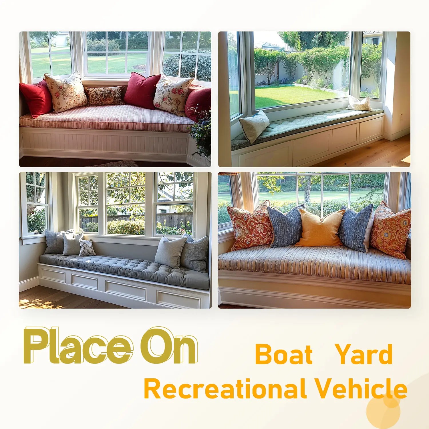 Custom Fit Bench Cushion Versatile Comfort Elevated