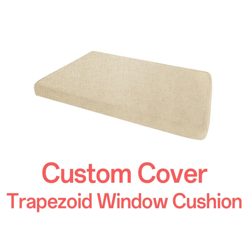 Rulaer® Custom Bay Window Trapezoid Cushion Cover Indoor Outdoor